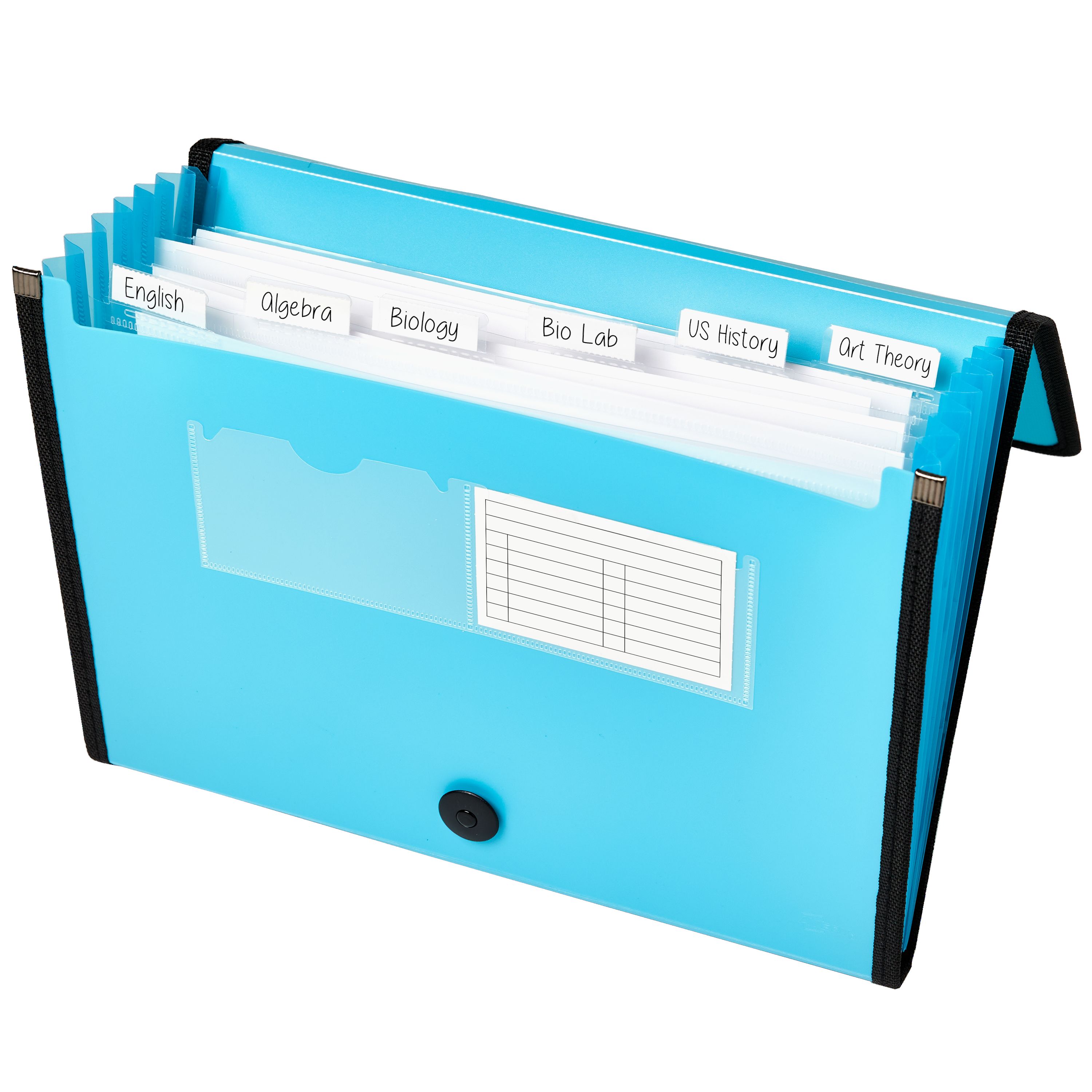 Expanding File Folder, 7-Pocket, Aqua 73551 | Avery